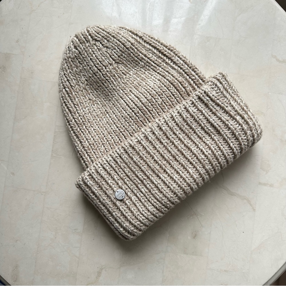 Only Beige Ribbed Knit Beanie - Picture 3 of 6